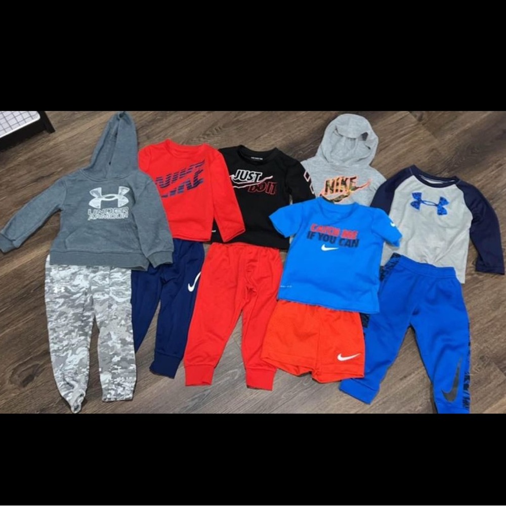 2T Nike & Under Armour Boy Outfits